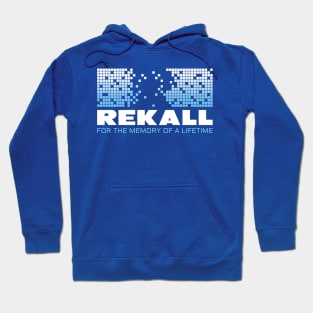 Total Recall – Rekall Logo (blue wash version) Hoodie